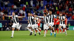 CF Pachuca celebra la victoria contra Al-Ahly en la Copa Challenger 2024, misma que les permite jugar la Copa Intercontinental 2024 ante Real Madrid. (Jesús Álvarez/Diario AS)