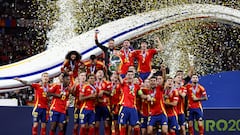 14/07/24 PARTIDO FINAL EUROCOPA 2024 
SELECCION ESPAÑOLA ESPAÑA - INGLATERRA 
ALEGRICA CELEBRACION COPA TROFEO CAMPEONES ALEGRIA