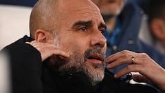 Pep Guardiola durante el partido de Champions League entre la Juventus y el Manchester City.