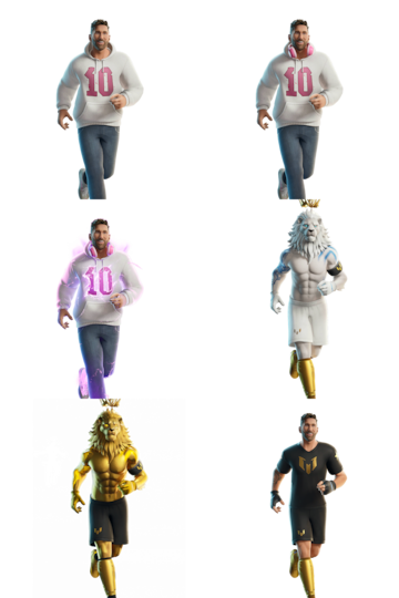 fortnite messi skins objetos